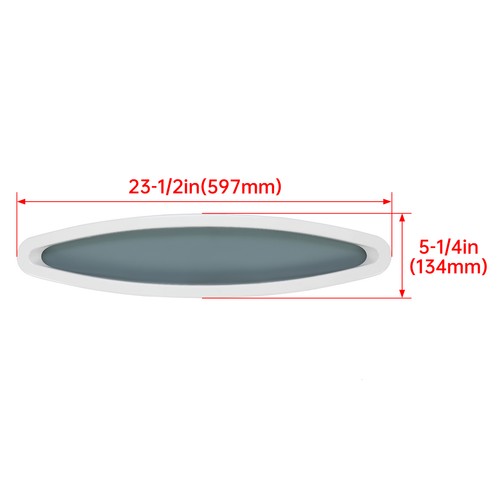 DURAFORCE For Sea Ray Boat Port Hole Bow Oval Window with Outer Ring 2004 & 2007
