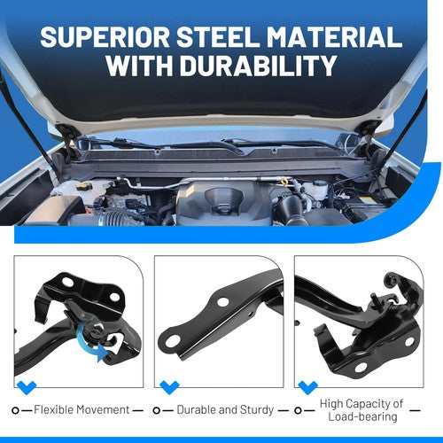 Steel Hood Hinges for Toyota 4Runner 2010-2024 Driver Passenger Side