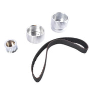 DURAFORCE Billet Aluminum Belt Drive Pulley Kit for Small Block Chevy 283 305 327 350 400