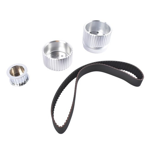 DURAFORCE Billet Aluminum Belt Drive Pulley Kit for Small Block Chevy 283 305 327 350 400