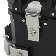 DURAFORCE 36L Motorbike Hard Side Saddlebag Box Trunk Tour with Support Racks 2×Side Case