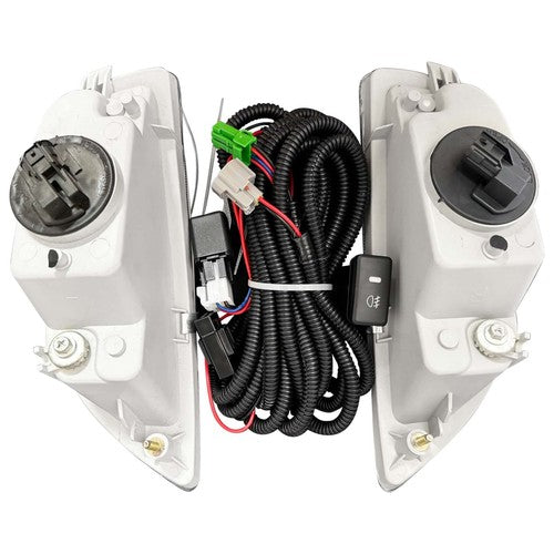 For 2001-2002 Toyota Corolla Front Bumper Fog Lights Driving Lamps Assembly Pair