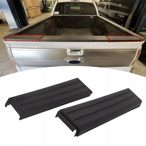 DURAFORCE Fit For 09-14 Ford F150 Tailgate Top Protector Spoiler Cover Moulding Cap Black
