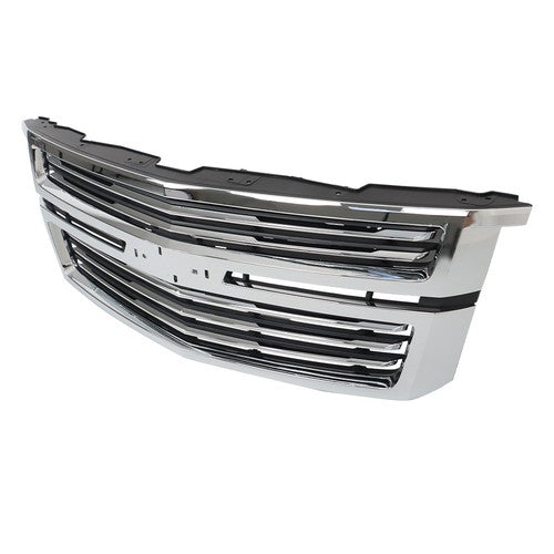 DURAFORCE Chrome Front Upper Grille For Chevy Tahoe/Suburban LTZ 2015 2016 2017-2020