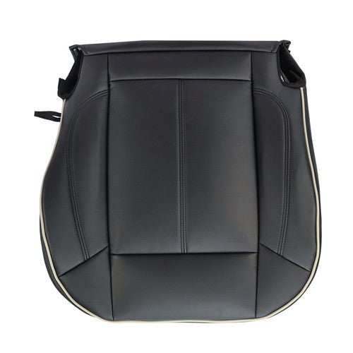 DURAFORCE Driver&passenger Bottom Seat Cover Fit For Hummer H3 2006-2010 Black Leather