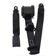 DURAFORCE 3 Point Seat Belt Retractable Black Shoulder For Jeep CJ YJ Wrangler 1982-1995