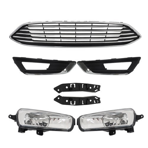 DURAFORCE For Ford Focus 2015 2016-2018 Front Bumper Upper Grille With Fog Light NEW