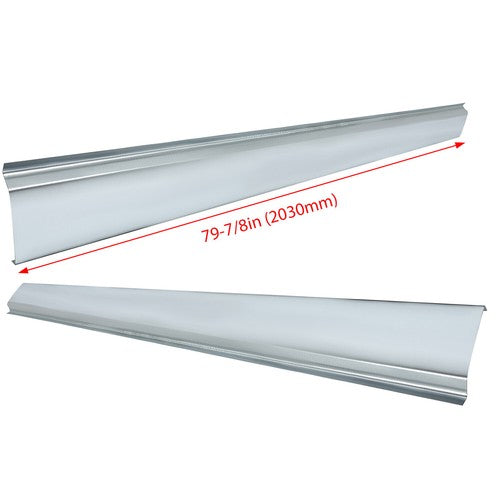 Lh Rh Outer Rocker Panels Slip On For 2002-08 Dodge Ram Pick Up 4 Door Quad Cab