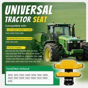 DURAFORCE Yellow Tractor Suspension Seat Fit For John Deere 2350 2355 2440