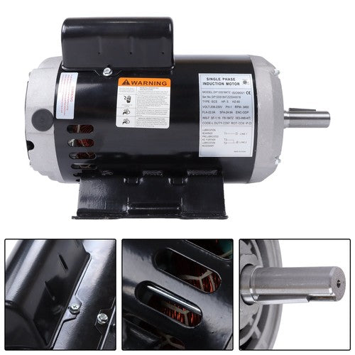DURAFORCE Air Compressor Motor 23378805 54421193 For Ingersoll Rand 230V 3450 Rpm 5HP