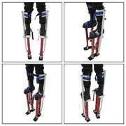 DURAFORCE Aluminum Drywall Adjustable Height Stilts Tool For Painter Taping Red 24"-40"