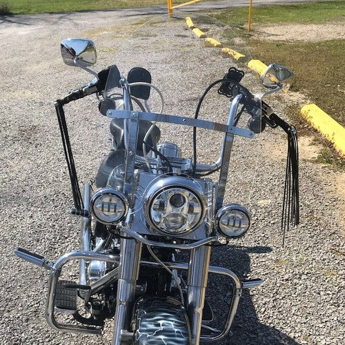 26 Inch Acrylic Windshield For Harley Softail Deluxe Fat Boy FLS 2000 2017