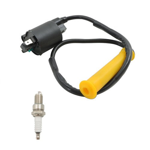 DURAFORCE Ignition Coil & Spark Plug W/Cap 30510-HP5-601 For Honda 2007-13 Rancher 420 New