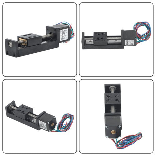 DURAFORCE 50mm T-type ball screw slide module, T6x1 linear actuator NEMA 11-step motor