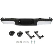 DURAFORCE NEW Chrome - Complete Rear Steel Bumper Assembly For Ford F150 2009 2013-2014