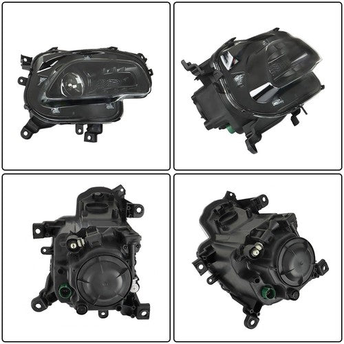 DURAFORCE Headlight Single Projector For Jeep Cherokee 2014-2018 Headlamp Right Clear Lens
