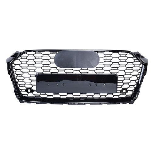DURAFORCE Gloss Black Front Bumper Grille Honeycomb Grill for Audi A5 B9 S5 F5 2017-2019