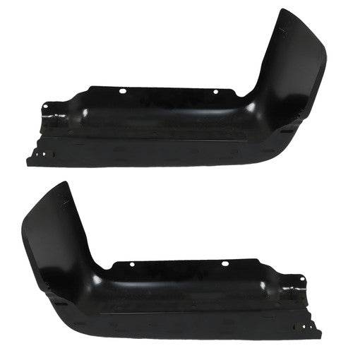 DURAFORCE Rear Bumper Ends For Ford F150 2009-2014 Primered Steel Set Black Pair LH RH