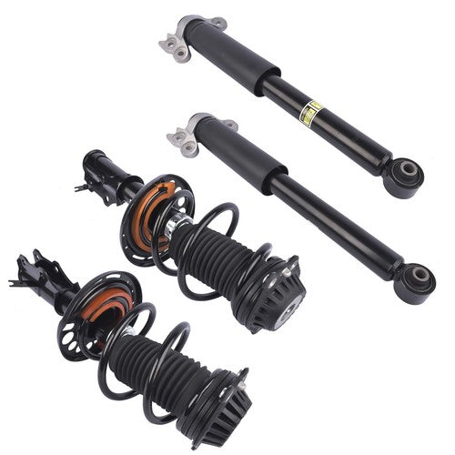 DURAFORCE Pair Front Strut Assembly + Pair Rear Shock Absorbers for Chevrolet Malibu 16-23