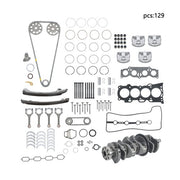 DURAFORCE Engine Rebuild Overhaul Kit Crankshaft Rods Timing For Toyota Camry 2002-2009