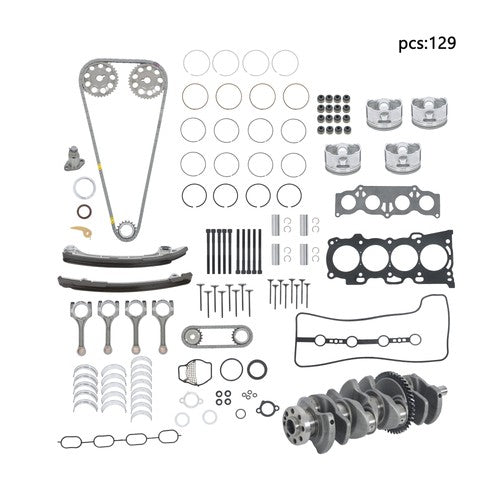 DURAFORCE Engine Rebuild Overhaul Kit Crankshaft Rods Timing For Toyota Camry 2002-2009