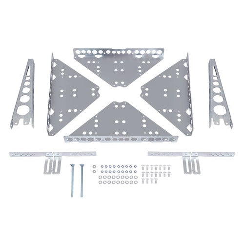 DURAFORCE Zinc-Plated For RV Steel Bumper-Mounted Generator & Cargo Carrier Tray Kit