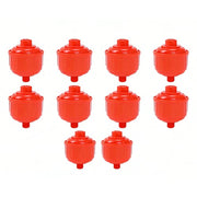 DURAFORCE 10PCS DISPOSABLE INLINE AIR FILTERS FIT FOR HVLP Paint Spray Gun Universal Red