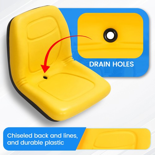 1 Pack Yellow Seat for John Deere 4x2 4x4 Gator XUV 620i 850D PU VG11696