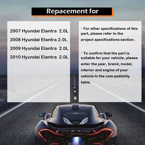DURAFORCE Switch Bulbs Bezel Wire Harness Black Fog Light Kit For 07-10 Hyundai Elantra