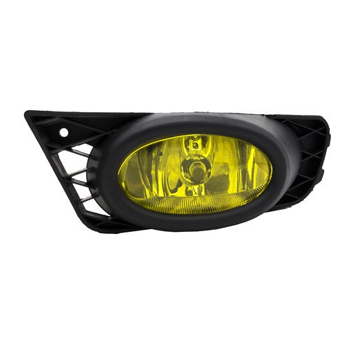 DURAFORCE For 2009 2010 2011 Honda Civic Sedan Fog Lights W/ Wiring & Switch Yellow Lens