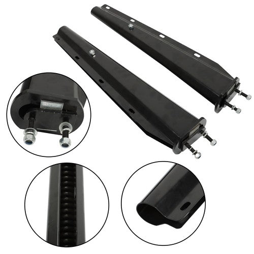 DURAFORCE Mud Flap Hanger Set 2.5" Bolt Pattern Spring Loaded Fits For Semi Truck 30"