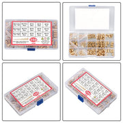 DURAFORCE 350Pack threaded inserts assortment kit M2-M6 metric internal thread rolled