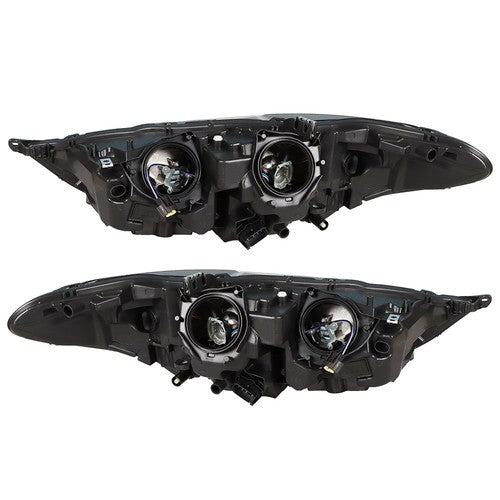 DURAFORCE LED DRL Headlight Assembly Headlamps Left+Right Side For Ford Fusion 2017-2019