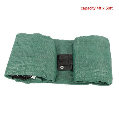 DURAFORCE Dark Green Heavy Duty Garden Privacy Fence 4' x 50' Barrier Net With Zip Ties