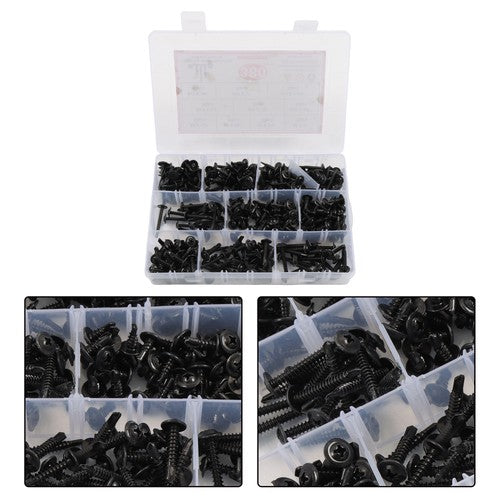 DURAFORCE 380 sets of #8#10 self-tapping screw kits 410 Stainless Steel Convenient Box