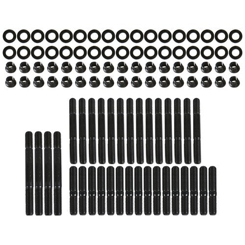 DURAFORCE Fit For Chevrolet SBC 265 267 283 302 350 Small Block Black Cylinder Head Studs