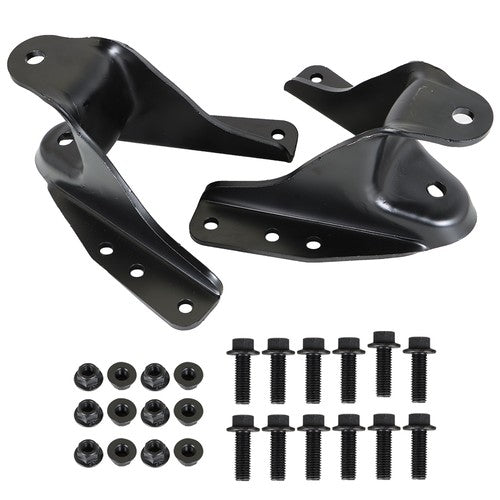 DURAFORCE 2Pcs Rear Leaf Spring Forward Shackle Bracket Hanger For 83-97 Ford F-250 F-350