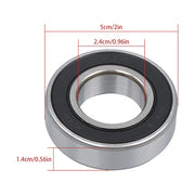 DURAFORCE 1641-2RS Ball Bearing 1" x 2" x 9/16 Rubber Sealed (Qty 4)