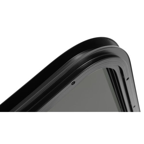 Black Screen RV Window 12 X 35 with Trim Ring Universal Dark Tempered Glass