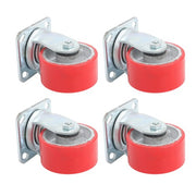 DURAFORCE 4"X 2" Heavy Duty Casters - Polyurethane Caster with Capacity up to 2800 LBS
