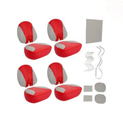 DURAFORCE For Sea-Doo Speedster 150 2007 2008 2009 2010 2011 Full Set Red Gray Seat Covers