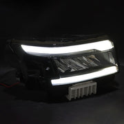 DURAFORCE Headlamp Clear Full LED Passenger Black For Nissan Frontier 2022-2024 Headlight