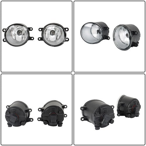DURAFORCE Fit For Toyota Camry 2007-2009 Front Fog Lights Lamps+Bezel+Switch Kit Clear New