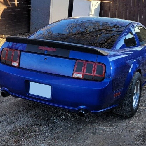Ducktail Style Rear Trunk Spoiler Wing Black For 2005 2009 Ford Mustang GT500