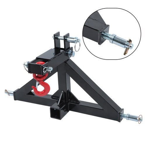 DURAFORCE Quick Hitch Multi Compatible with Towing Hook 3 Point Trailer Hitch 2 Receiver