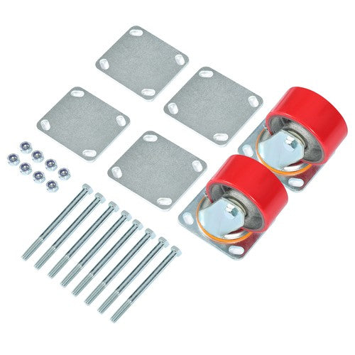 Hitch Mount Skid Wheel For RV Trailer 5th Wheel 2.5 Inch 3 Inch Receivers Zinc Plated