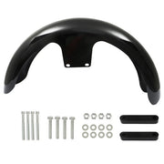 DURAFORCE 19" Wheel Wrap Front Fender bright black A For Touring Electra Glide USA