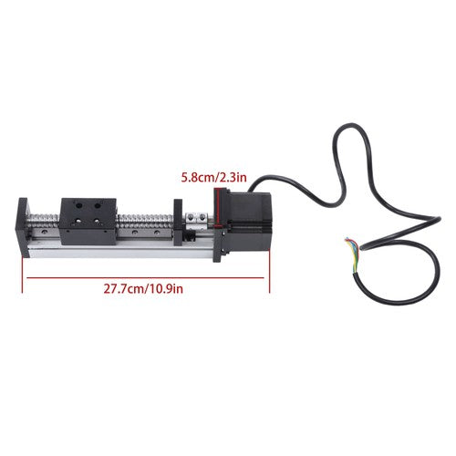 DURAFORCE Linear Stage Actuator with NEMA23(5756) Stepper Motor 100mm Stroke DC 24V