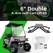 DURAFORCE 6" Double A-Arm Golf Cart Lift Kit For Club Car DS 1982-2003 2001 Electric/Gas