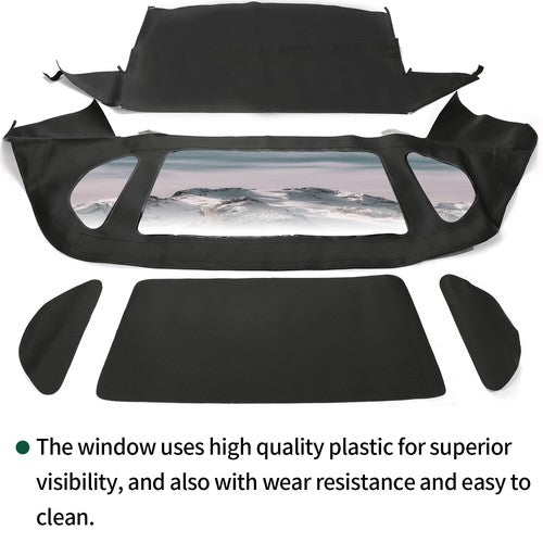 DURAFORCE For Mercedes R129 300SL SL500 600 90-02 Convertible Soft Top w/ Plastic Windows